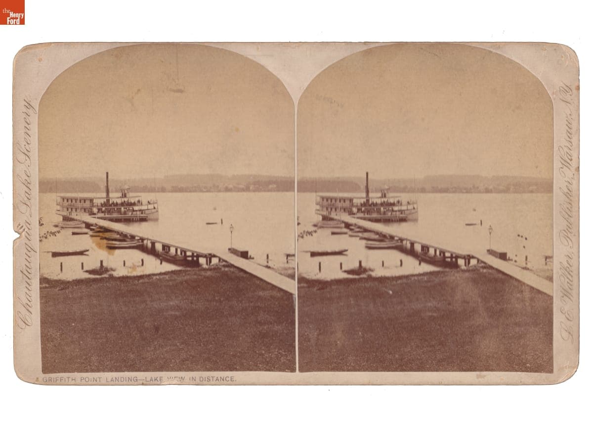 Griffith Point Landing, Lake Chautauqua, New York, circa 1865