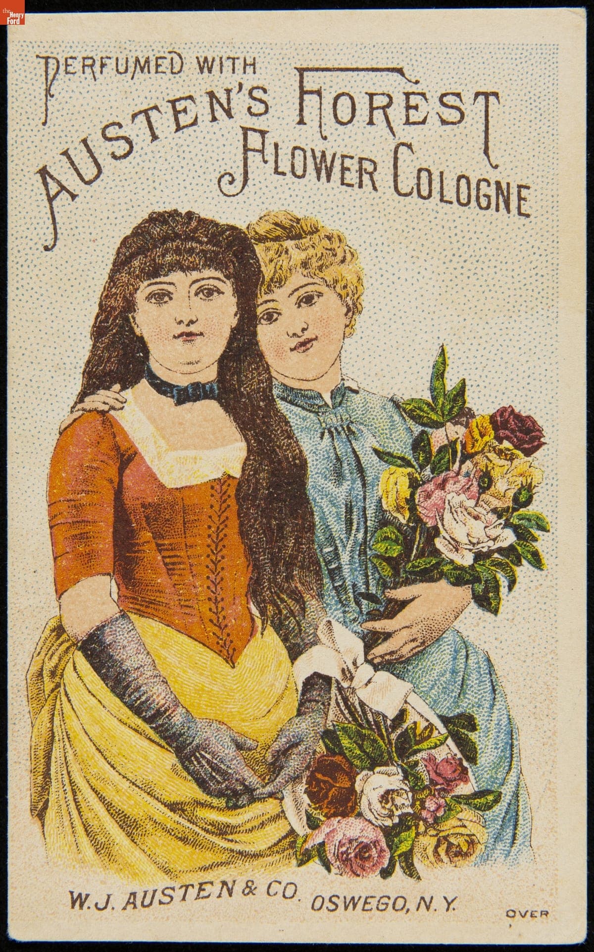 Trade Card for Austen's Forest Flower Cologne, W.J. Austen & Co., 1878-1886