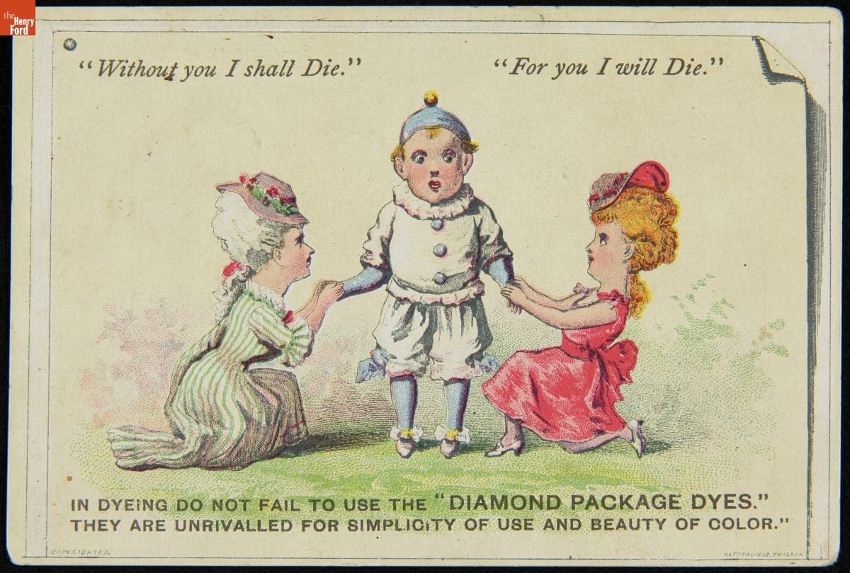 Trade Card for Diamond Dyes, Wells, Richardson & Co., 1880-1900