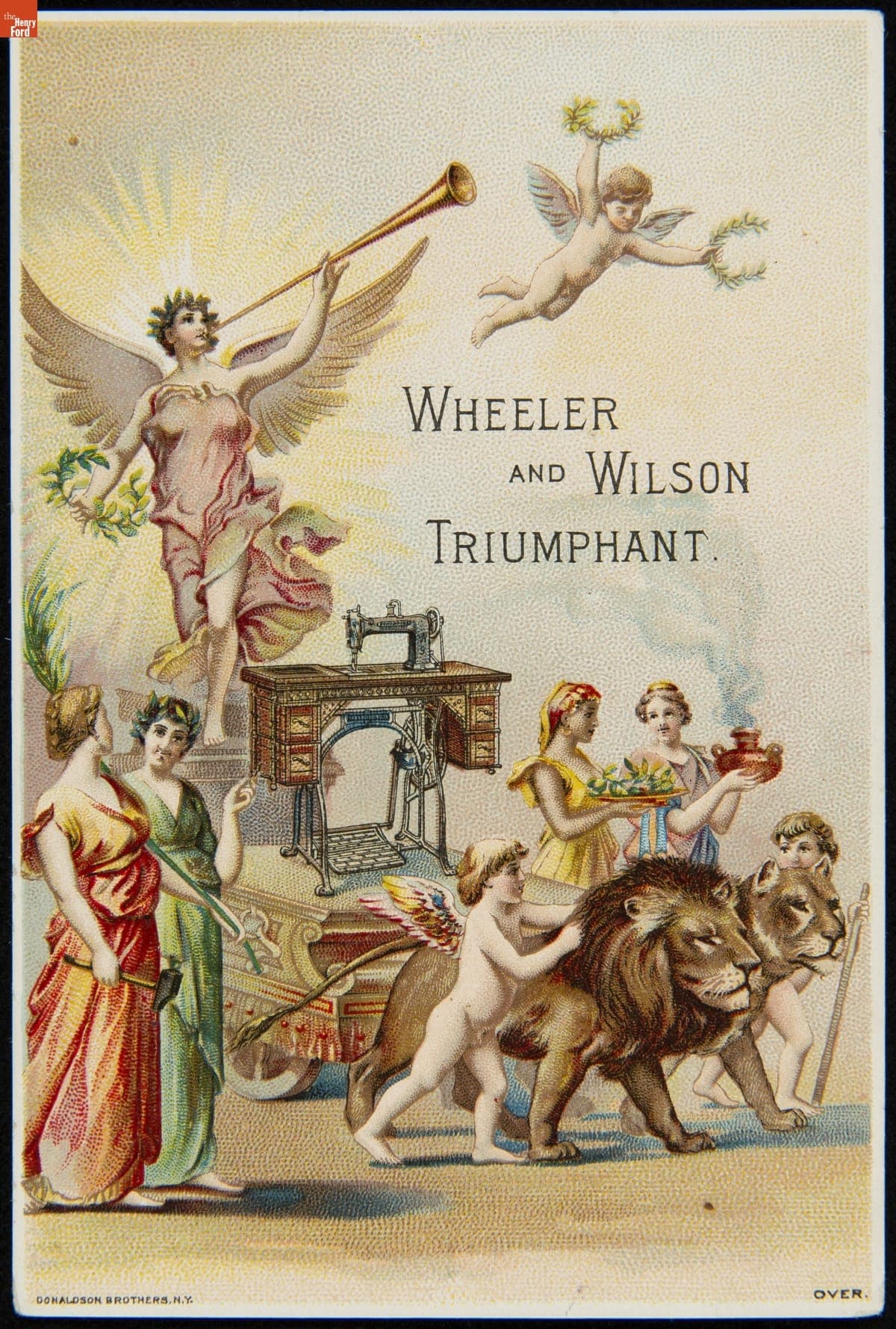 Trade Card for No. 9 Sewing Machine, Wheeler & Wilson Mfg. Co., 1889-1898