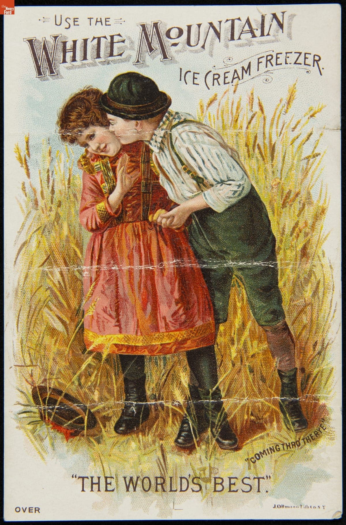 Trade Card for White Mountain Ice Cream Freezers, Wheeler & Wilson Mfg. Co., 1880-1900