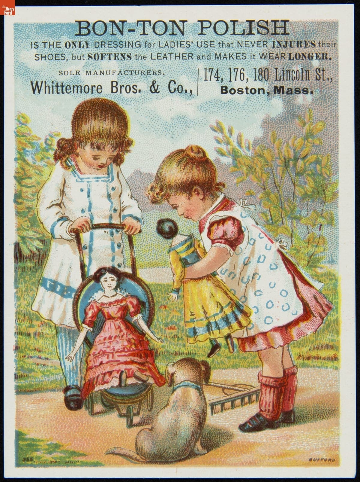 Trade Card for Bon-Ton Shoe Polish, Whittemore Bros. & Co., 1880-1900