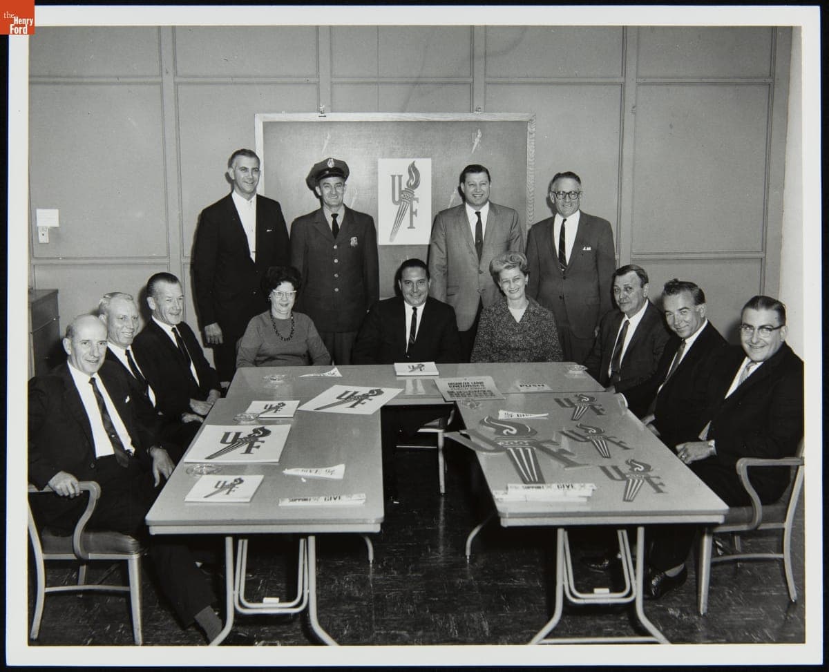 United Foundation Representatives at Burroughs Corporation, Plymouht, Michigan, October 1966