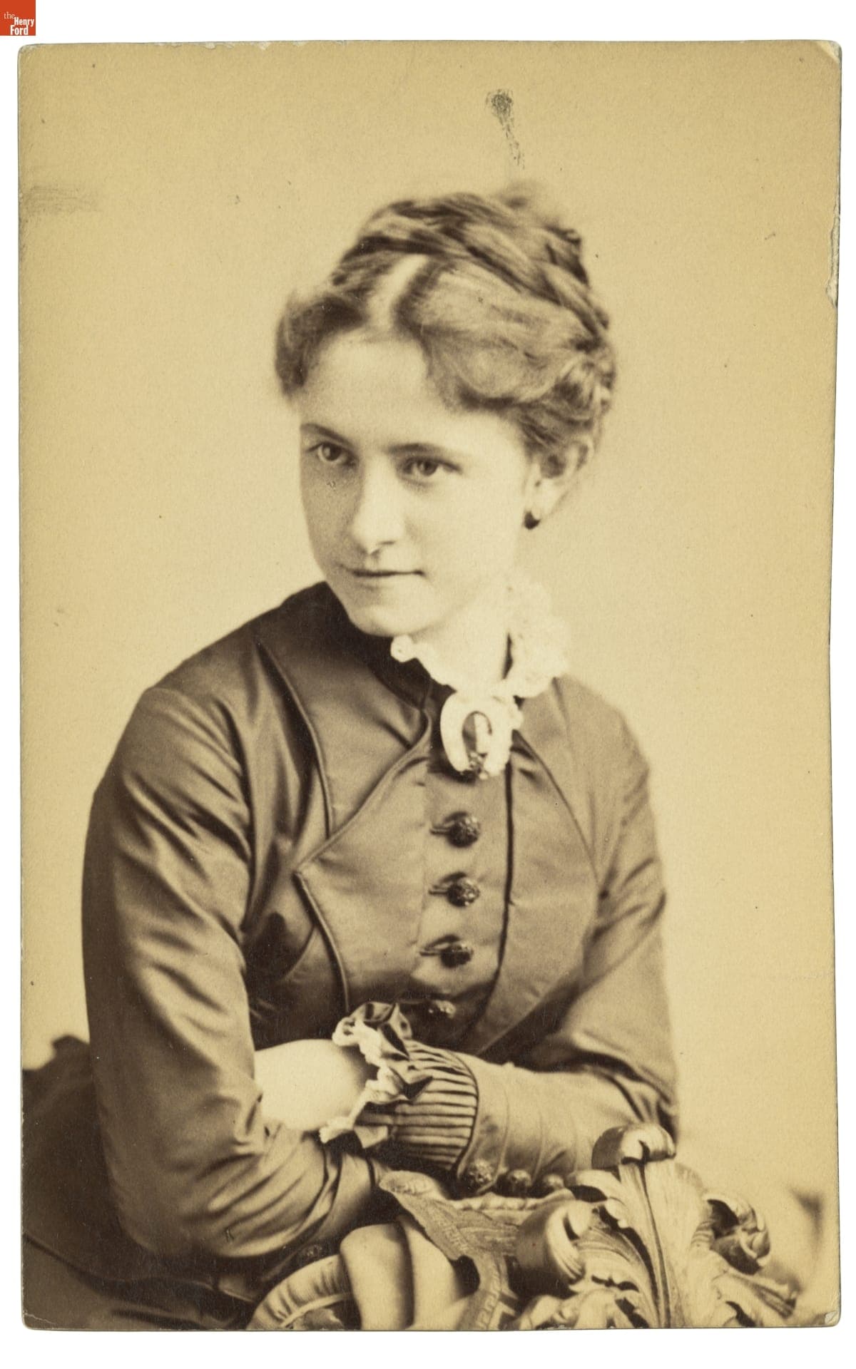 Young Woman with a Lace Collar and Cuffs, circa 1875