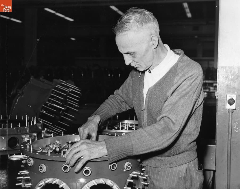 Byron Moore, Head of Ford Rouge Plant Aircraft Engine Inspection and Repair, 1943