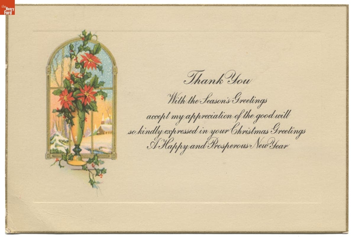 "With the Season's Greetings...A Happy and Prosperous New Year," 1927