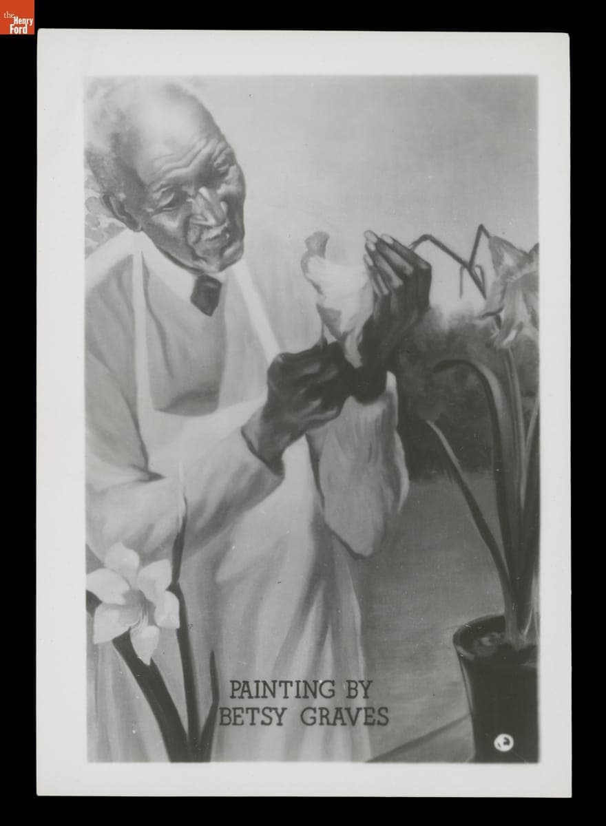 George Washington Carver, "Painting by Betsy Graves," 1942