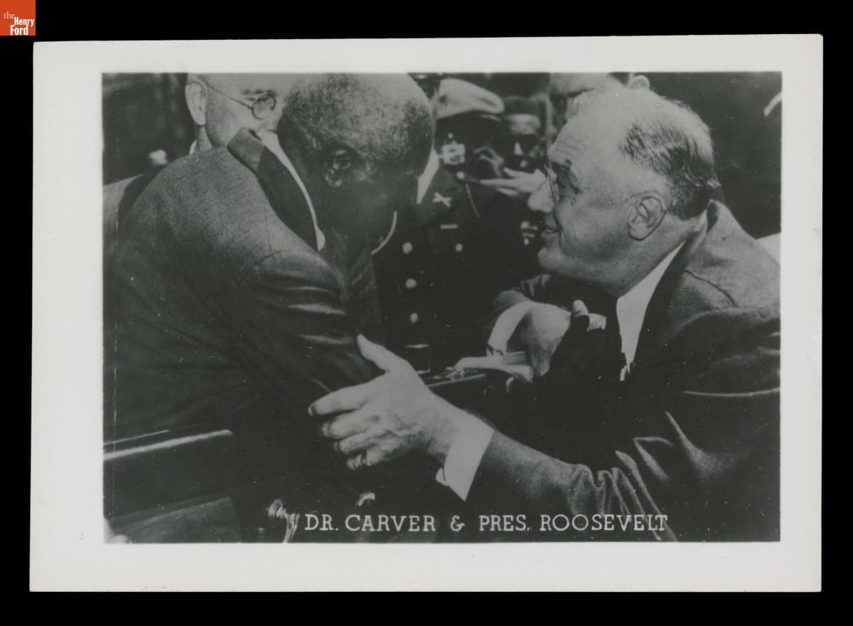 George Washington Carver and President Franklin Roosevelt, "Dr. Carver & Pres. Roosevelt," 1936-1940