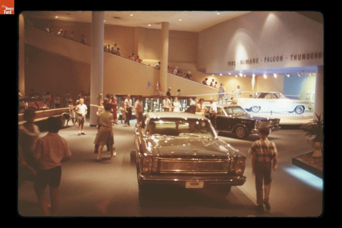 "Ford Product Parade" in the Ford Wonder Rotunda at the New York World's Fair, 1964-1965
