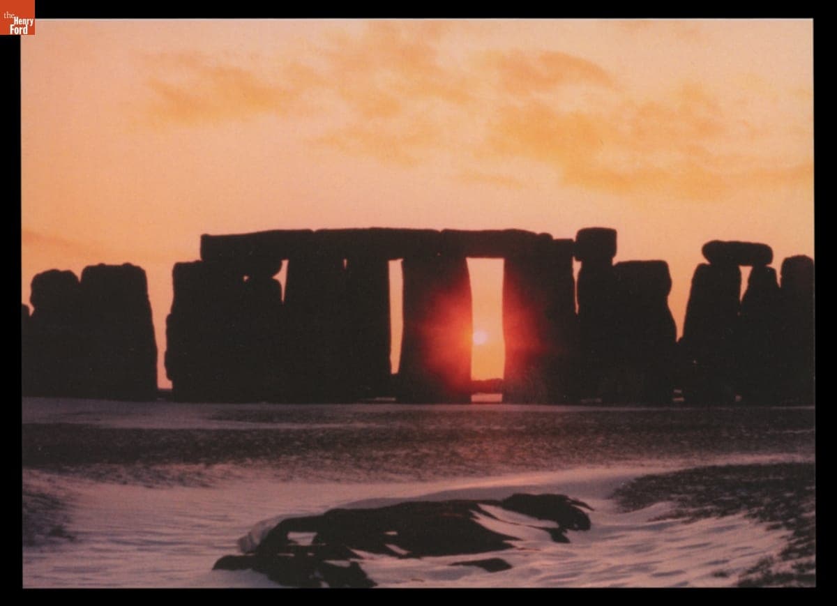 Greeting Card Showing Stonehenge at Winter Solstice, 2021