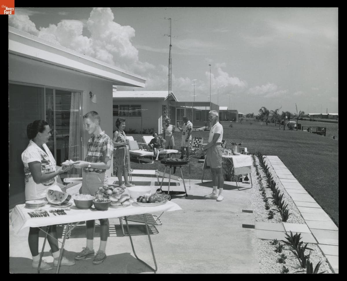 Barbecue on the Patio, circa 1960