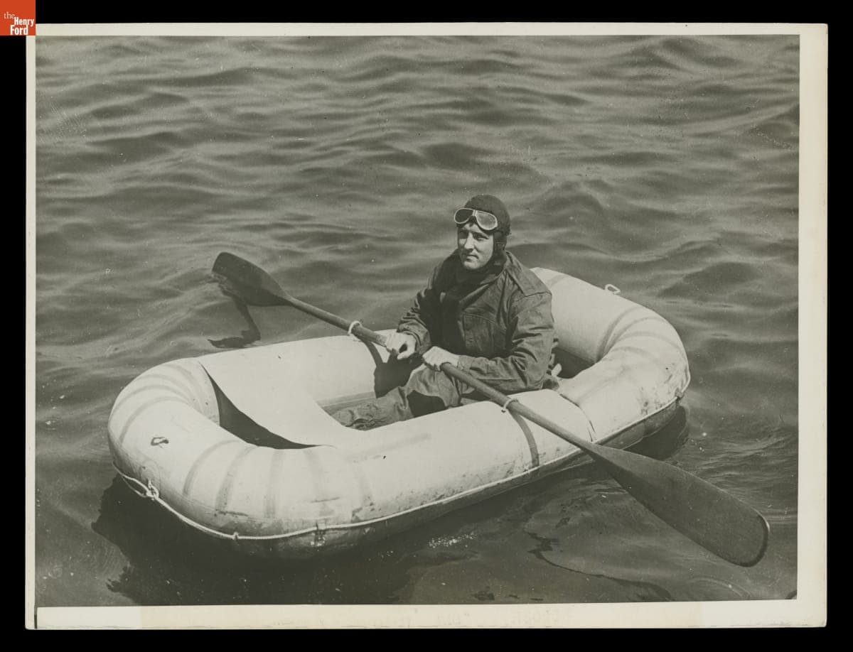 Richard E. Byrd in a Lifeboat, 1927