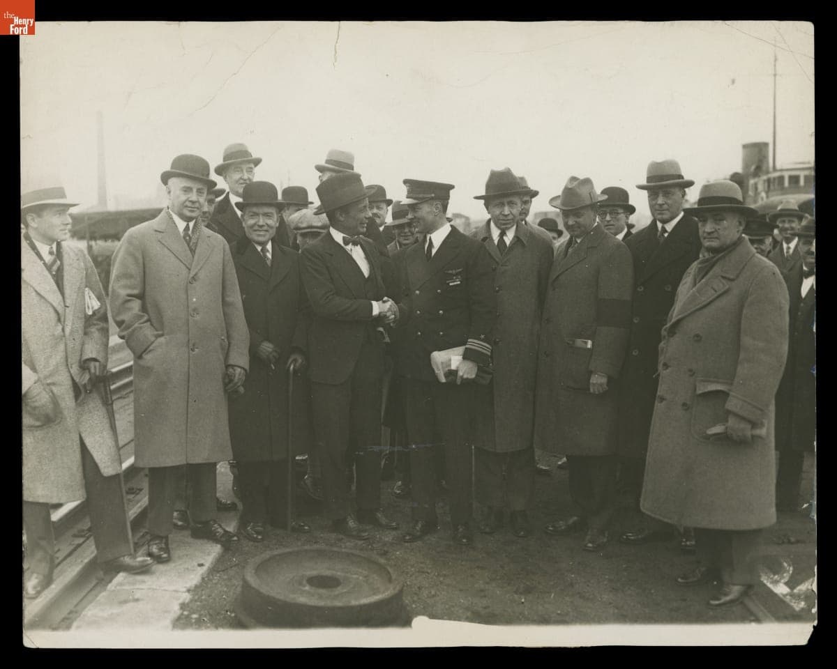 Richard E. Byrd with a Group of Men, 1926