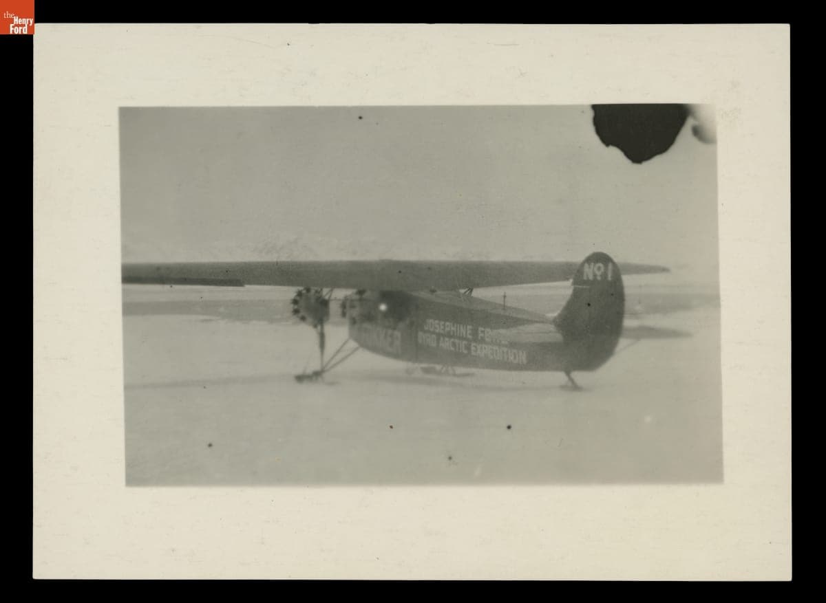 The Fokker Airplane "Josephine Ford" during the Byrd Arctic Expedition, 1926