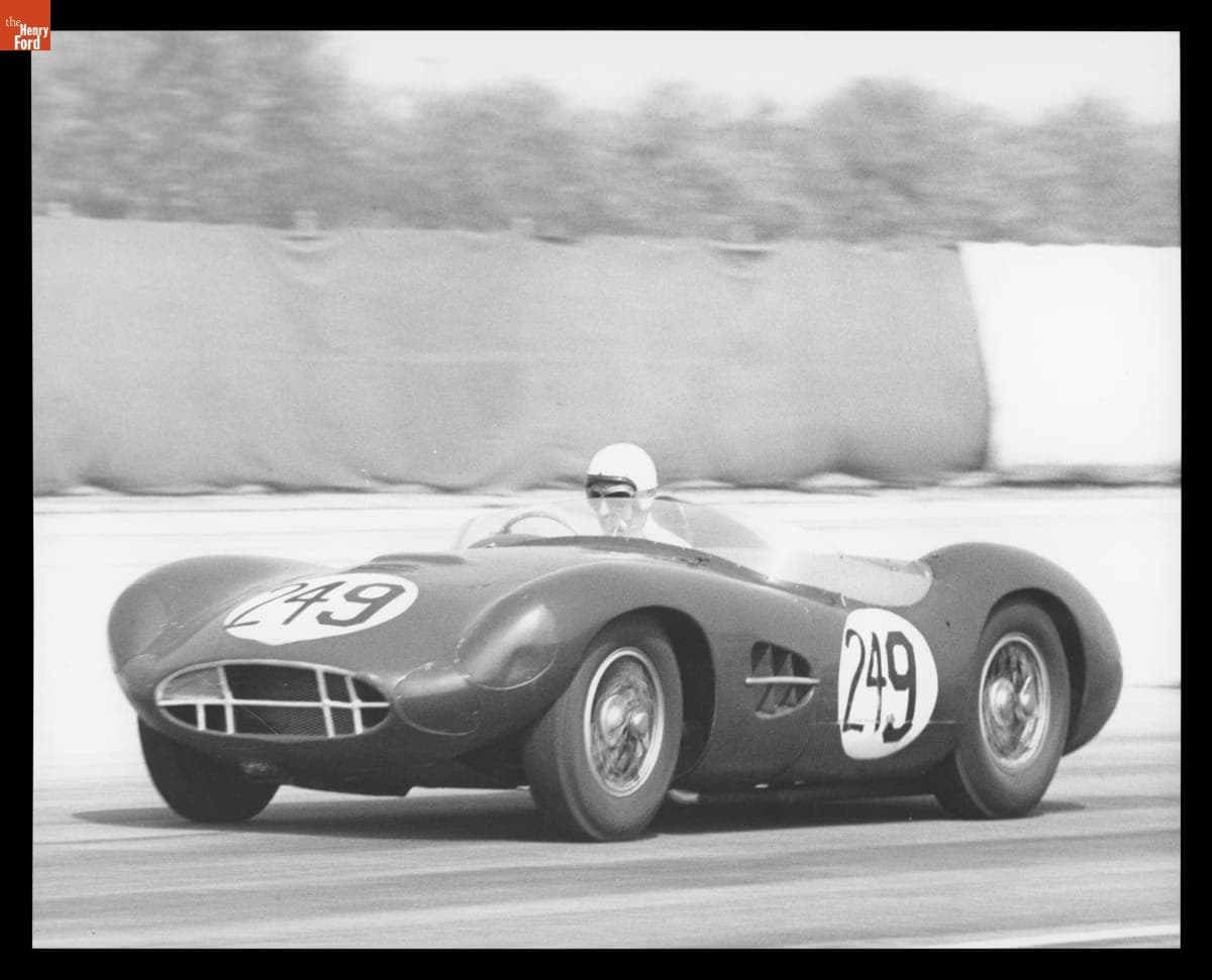 Aston Martin DBR2/420 Driven by Roy Salvadori in the First Los Angeles Examiner Grand Prix, March 1959