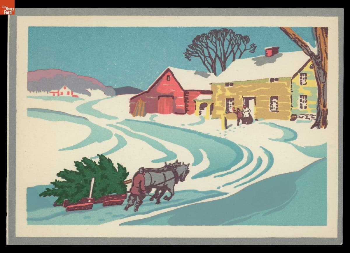 Bringing Home a Christmas Tree, 1944