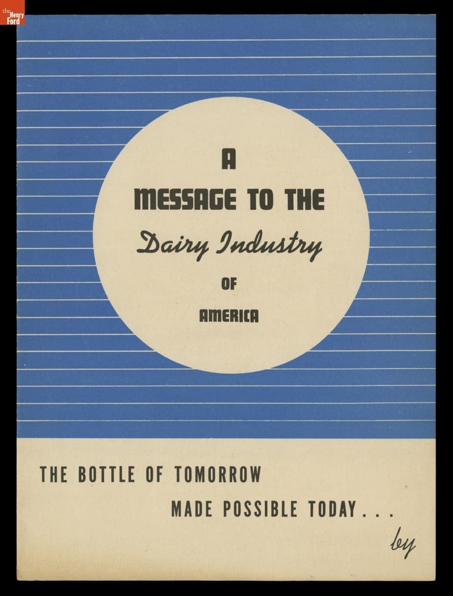 The Bottle of Tomorrow Made Possible Today by the Reed San-O-Matic Machine, circa 1939