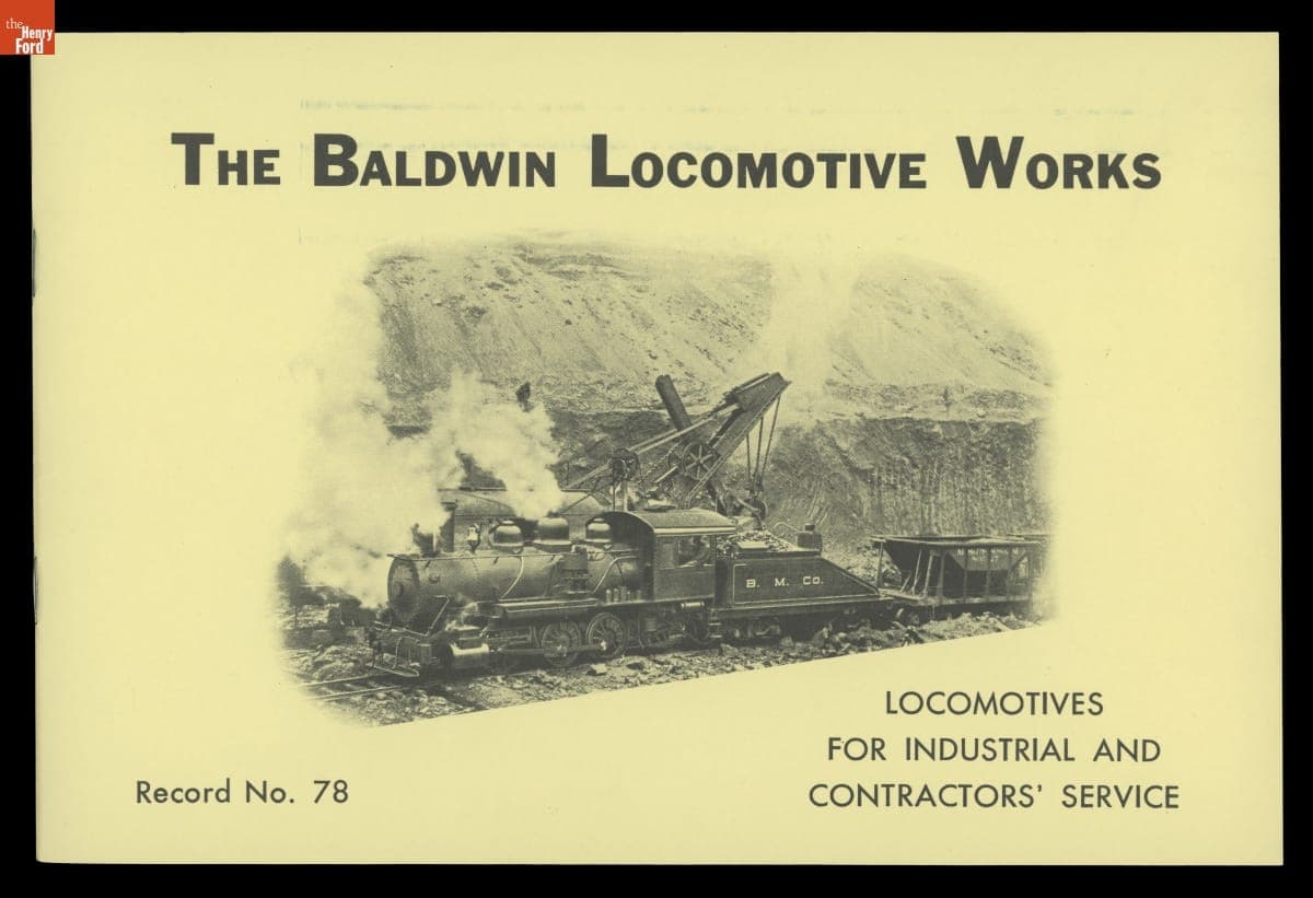 Baldwin Locomotive Works Catalog, "Locomotives for Industrial and Contractors Service," 1914