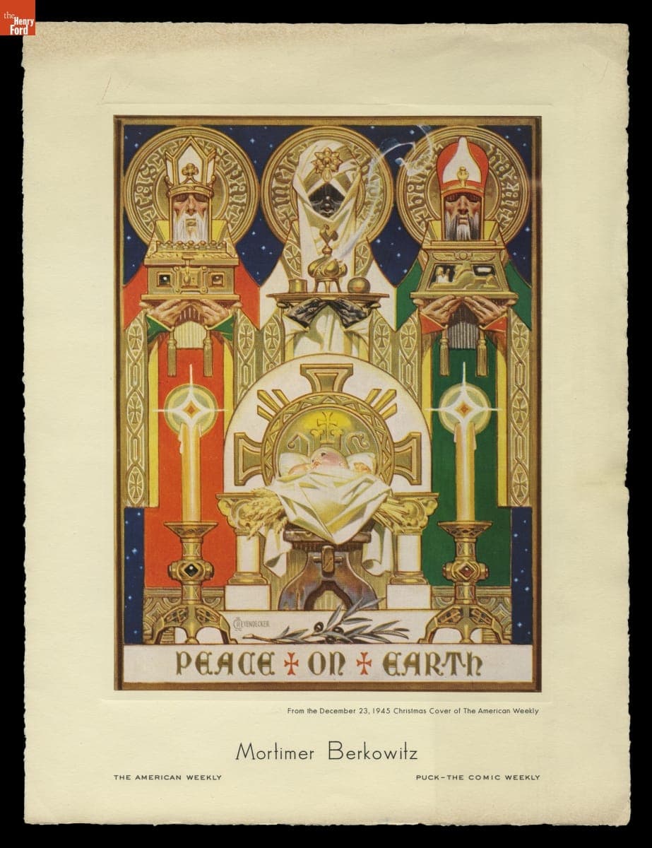 "Peace on Earth" from the Christmas Cover of The American Weekly, December 23, 1945