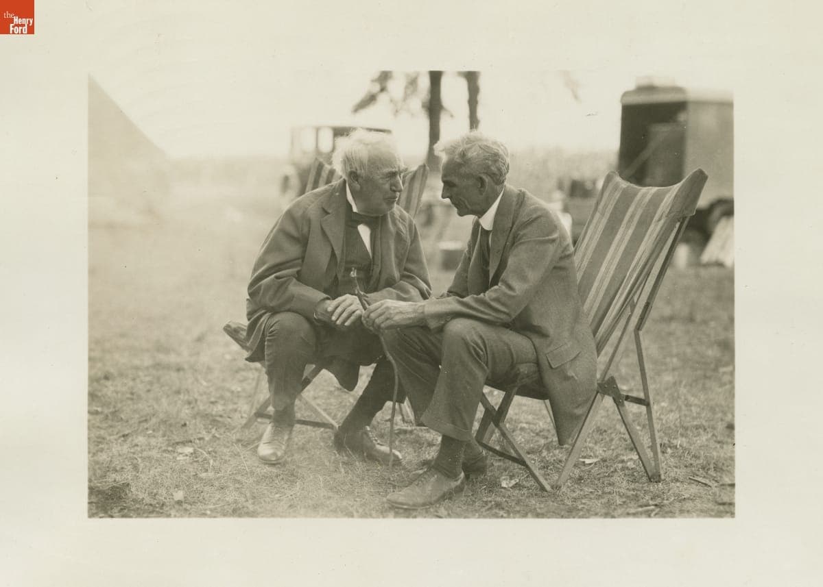 Thomas Edison and Henry Ford on a "Vagabonds" Camping Trip, 1923