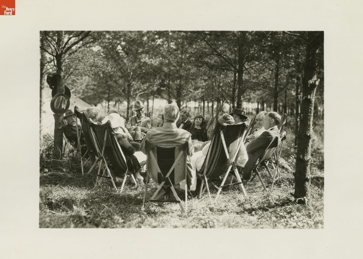 The "Vagabonds" and Others on a Camping Trip, 1923
