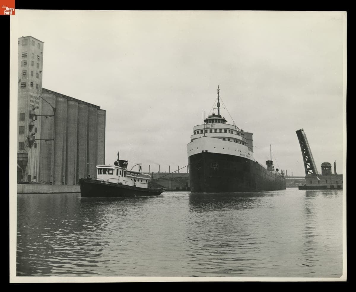 Ford Motor Company Ship "Henry Ford II" and Tugboat "Dearborn," April 1943