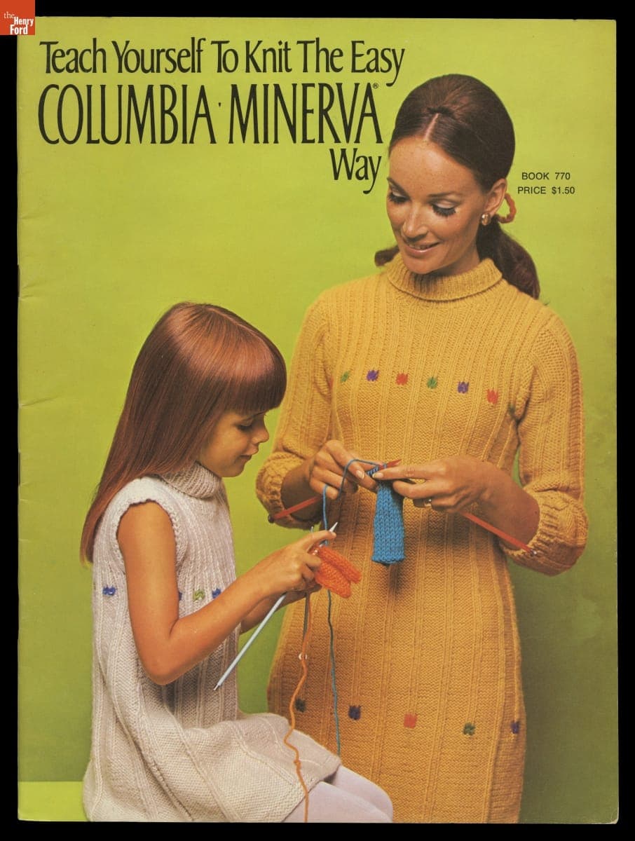 Teach Yourself To Knit The Easy Columbia Minerva Way, 1968