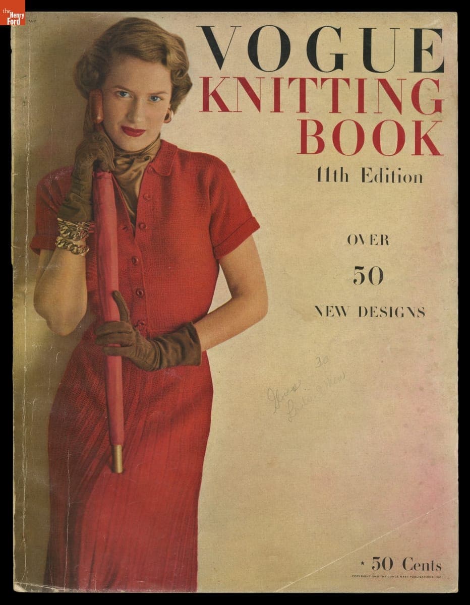 Vogue Knitting Book, 11th Edition, Over 50 New Designs, 1948