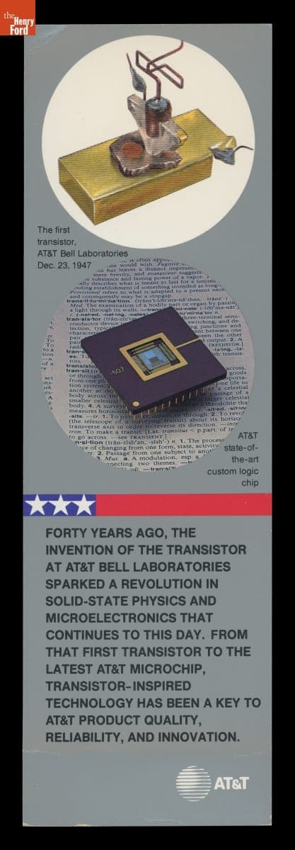 AT&T Bell Laboratories Bookmark, 1987