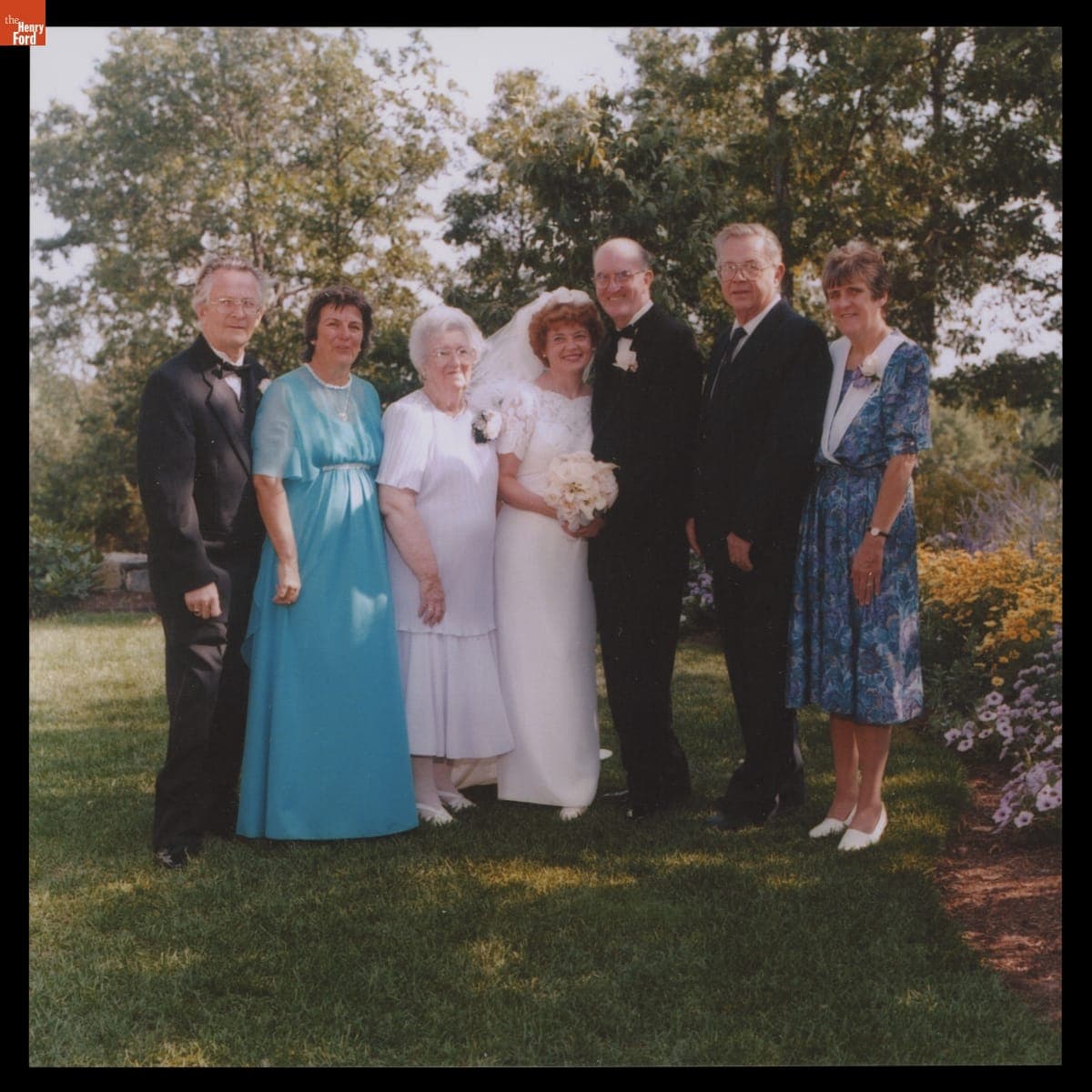 Jane Markiewicz and Michael Duffley with Michael's Family on their Wedding Day, August 9, 1998