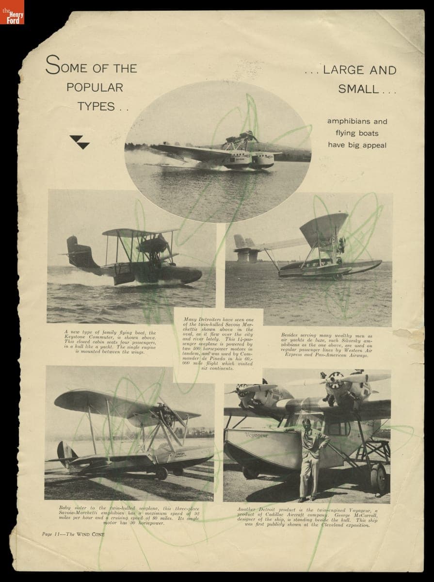 Articles on Aviation News from the Publication THE WIND CONE, 1929-1930