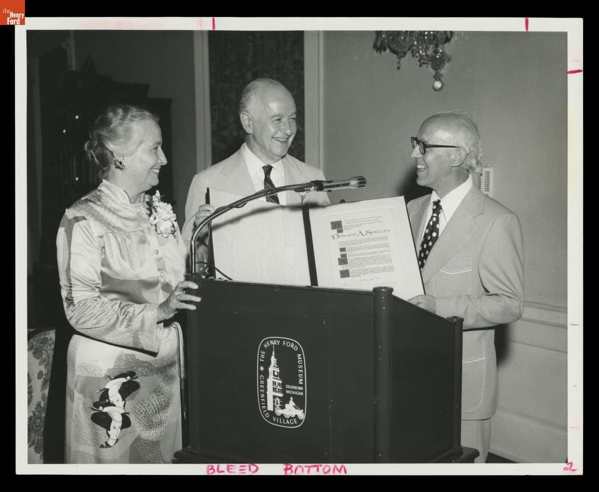 Retirement Luncheon for Edison Institute President Donald A. Shelley, August 1976