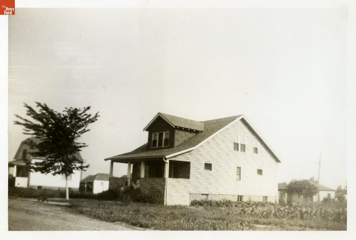 Davis Family Home on Cleophus Street, Lincoln Park, Michigan, circa 1945