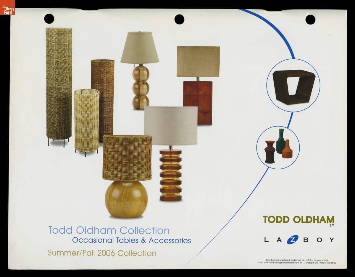 "Todd Oldham Collection Occasional Tables & Accessories," La-Z-Boy Trade Catalog, 2006