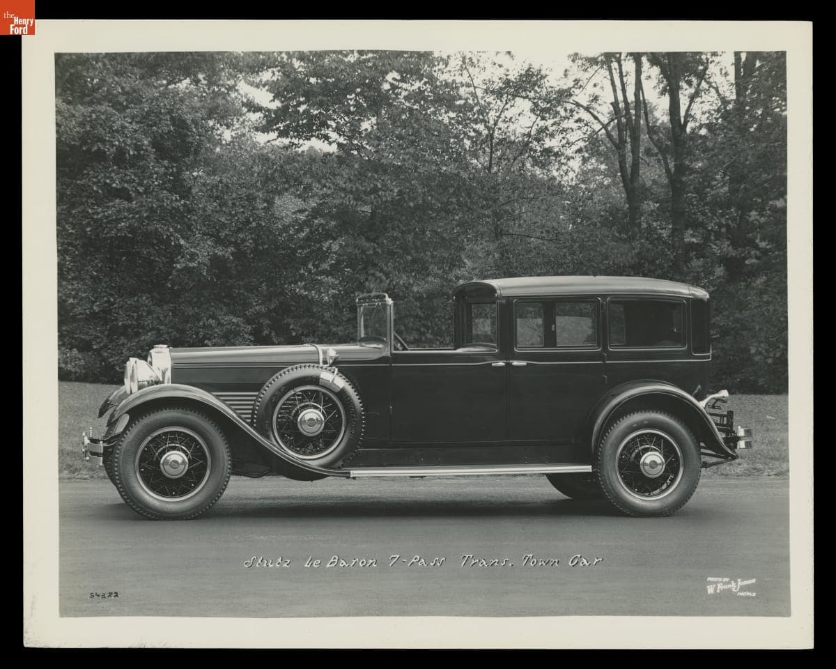 Stutz Town Car, October 1929
