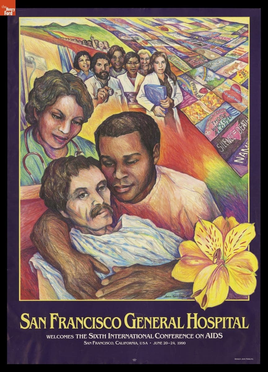 "San Francisco General Hospital Welcome the Sixth International Conference on AIDS," June 1990
