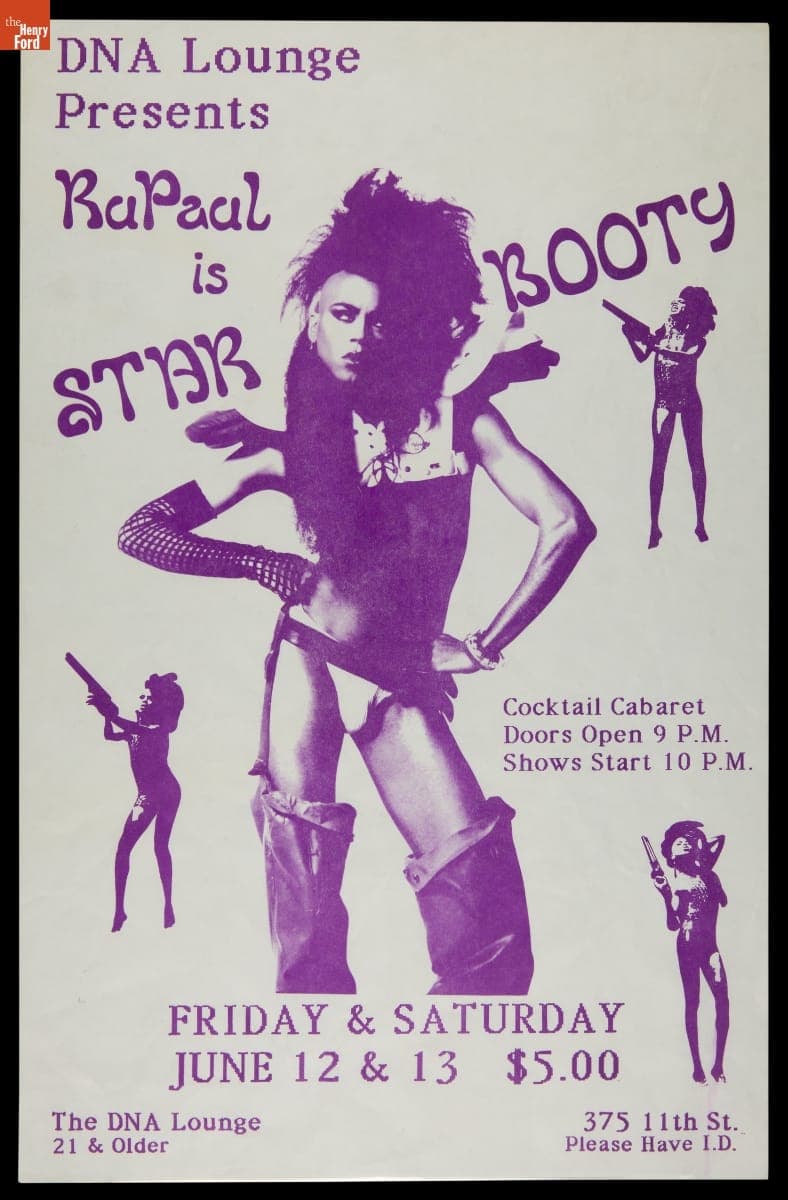 "DNA Lounge Presents: RuPaul is Star Booty," June 1987