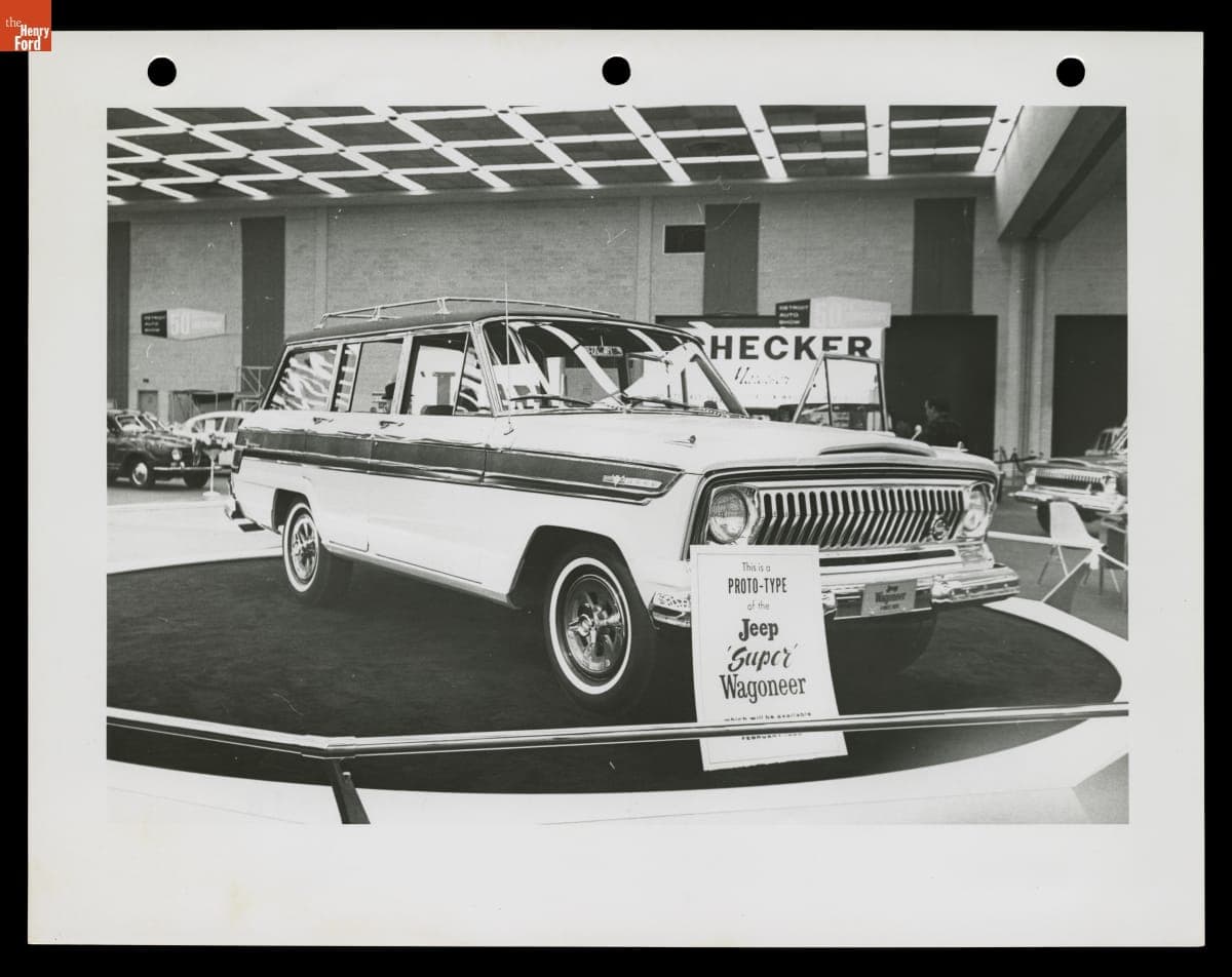 Prototype of the Jeep Super Wagoneer at the Detroit Auto Show, 1966