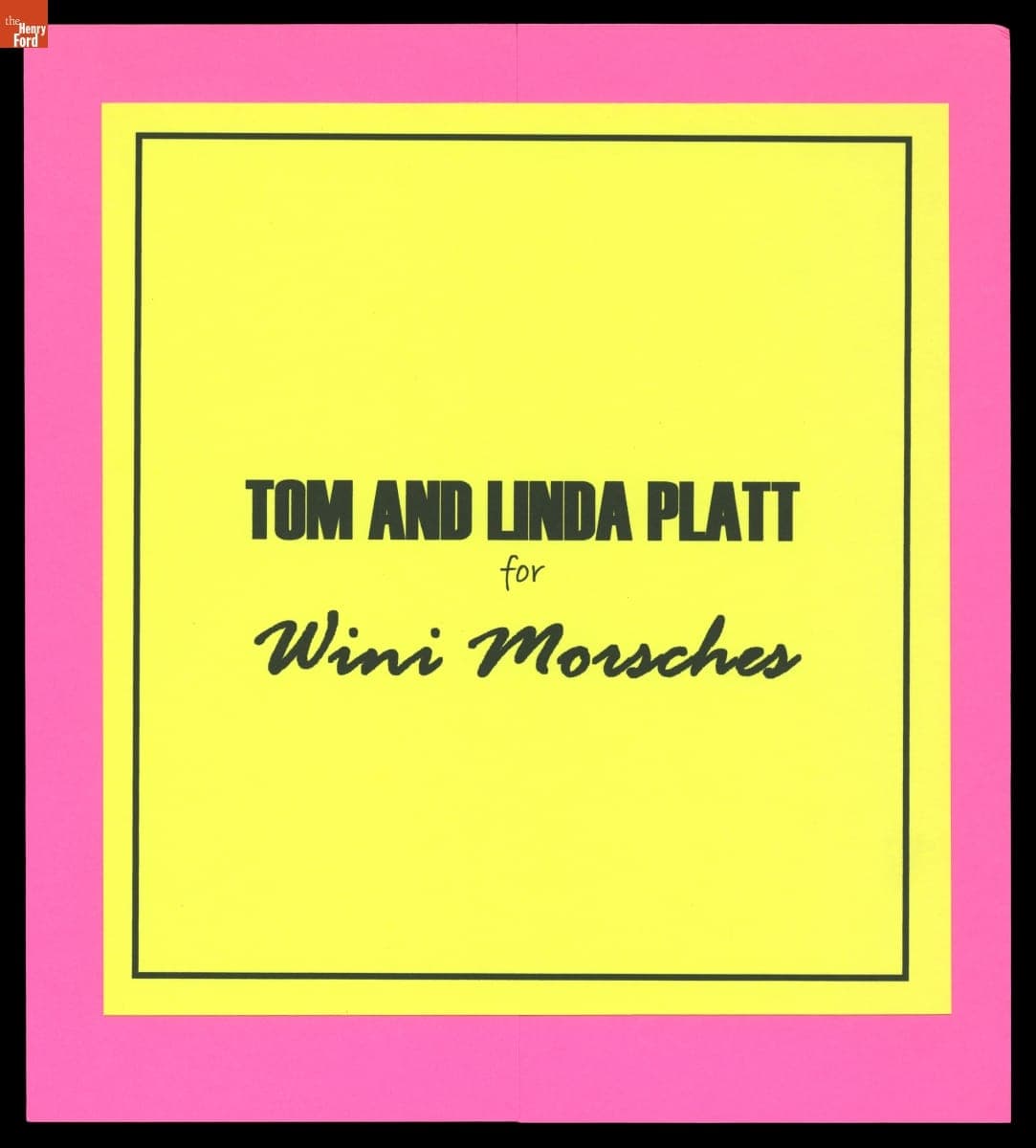 Tom and Linda Platt Clothing Design Album Made for Winifred Morsches, 2008
