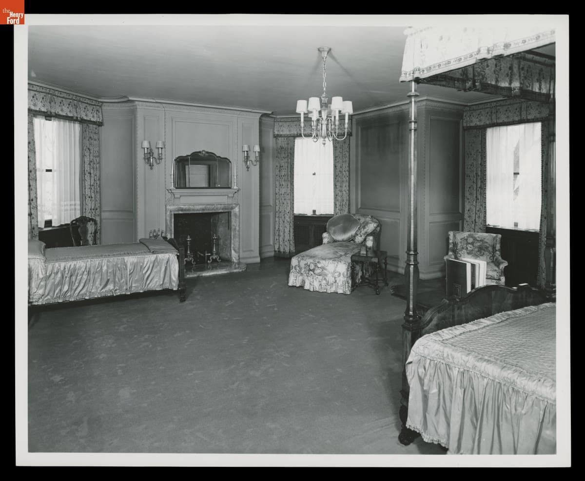Edsel Ford's Bedroom at Fair Lane, Home of Henry Ford, April 1951