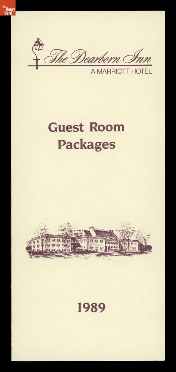 "Guest Room Packages,," The Dearborn Inn: A Marriott Hotel, 1989