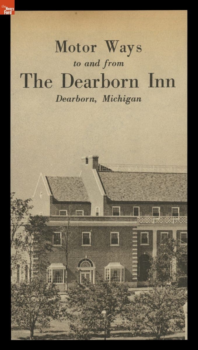 "Motor Ways To and From The Dearborn Inn, Dearborn, Michigan," circa 1932
