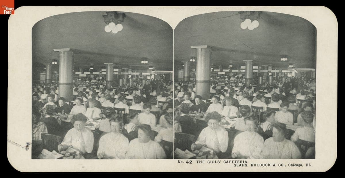 "The Girls' Cafeteria. Sears, Roebuck & Co., Chicago, Ill.," 1906-1908