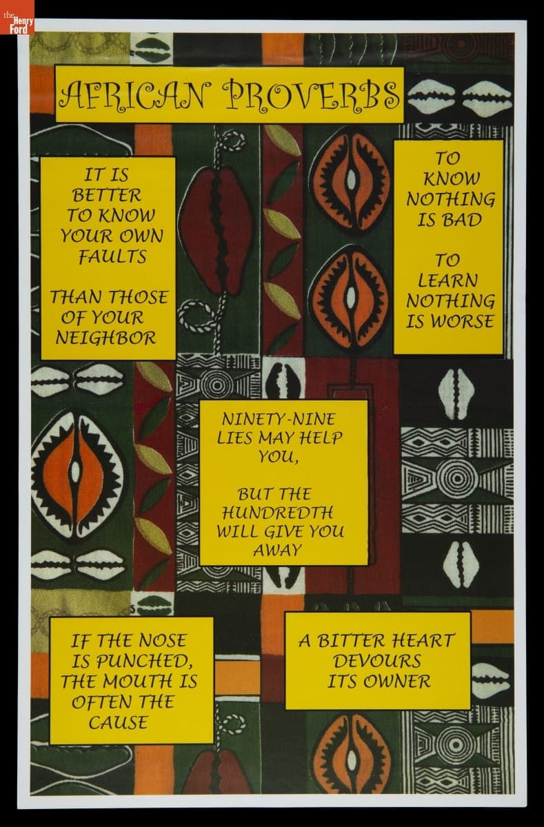 "African Proverbs" Juneteenth Festival of Buffalo, 1997