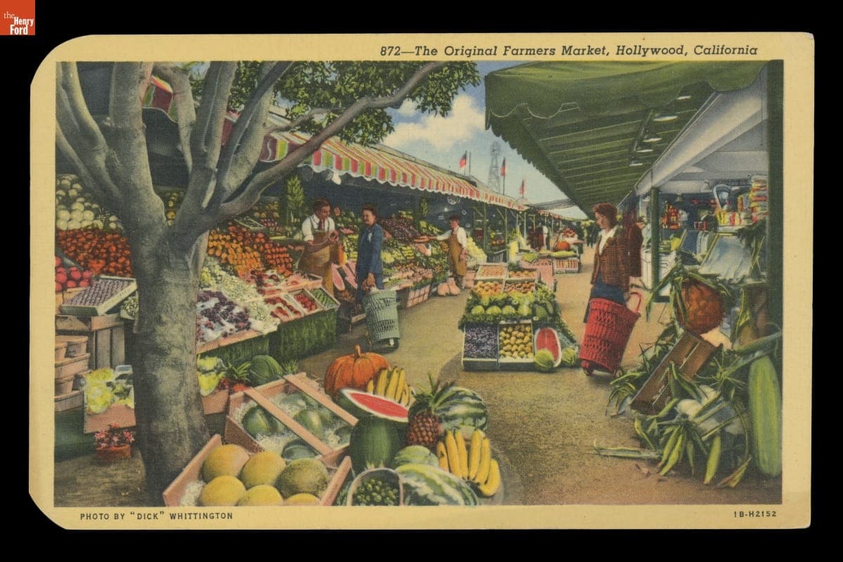 "The Original Farmers Market, Hollywood, California," 1941