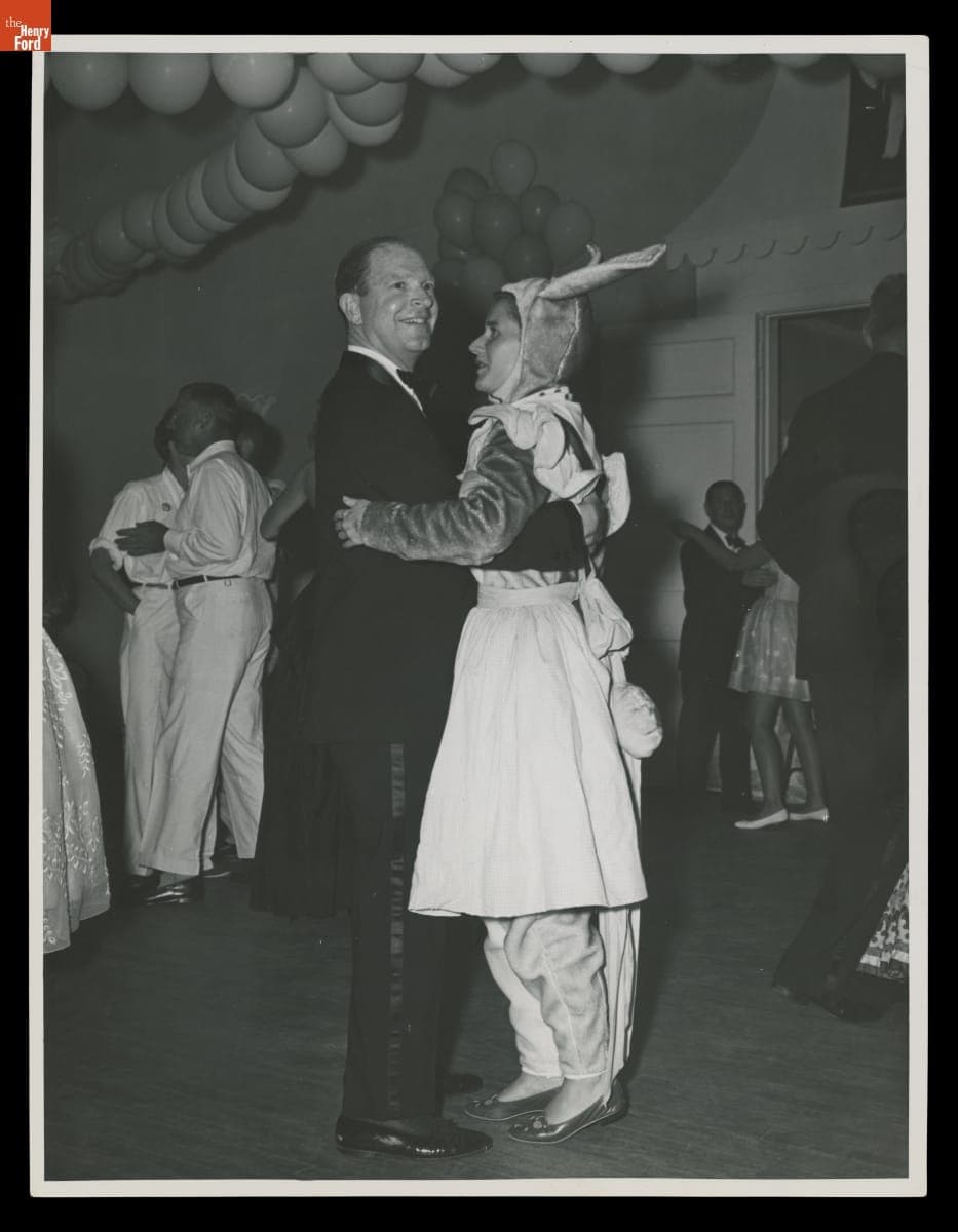 Anne Firestone at White Elephant Ball, September 1956