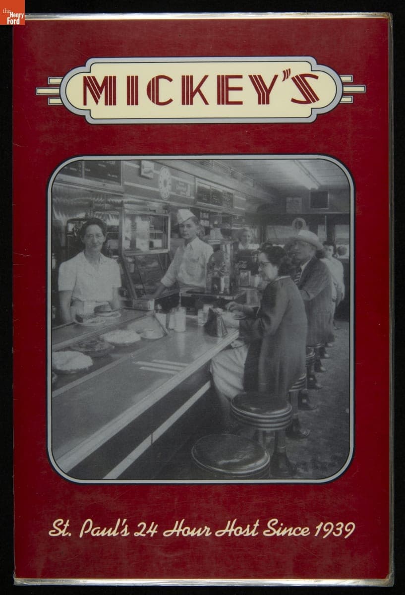 Mickey's Dining Car Menu