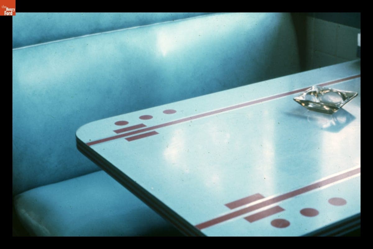Booth in Village Square Diner, Grand Gorge, New York, 1973