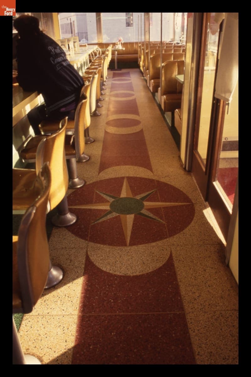Terrazzo Floor in Corner Lunch Diner, Worcester, Massachusetts, January 1993