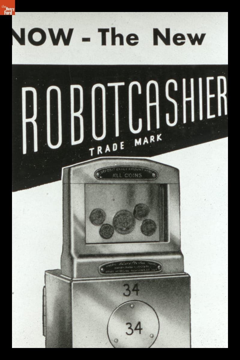 Robot Cashier Advertisement in "The Diner" Magazine